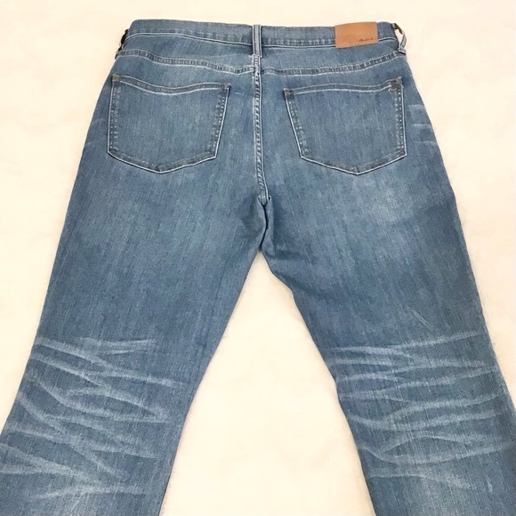 Madewell 32 Cali Demi-Boot Women’s Jeans High Rise Release Raw Hems Side Slits - Picture 6 of 12